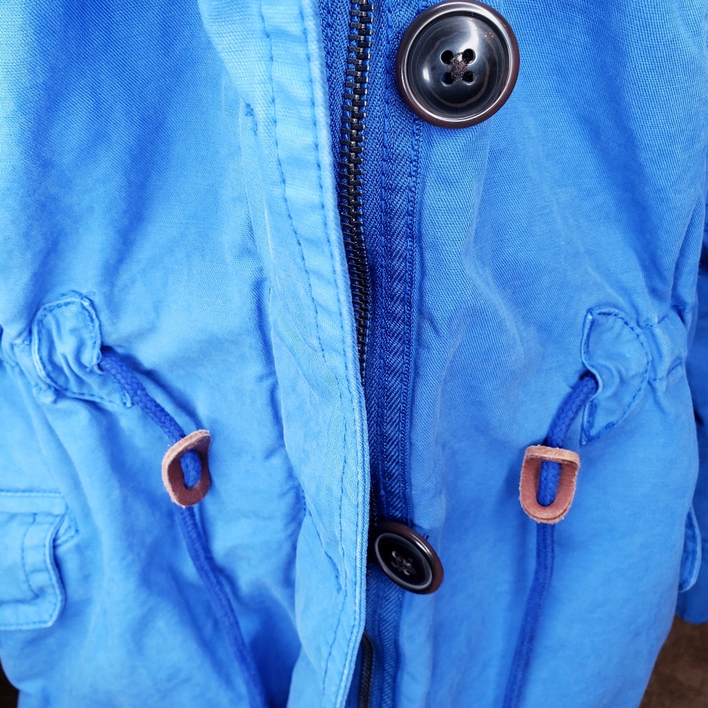 GAP Women's Bright Blue Utility Jacket - Picture 5 of 8